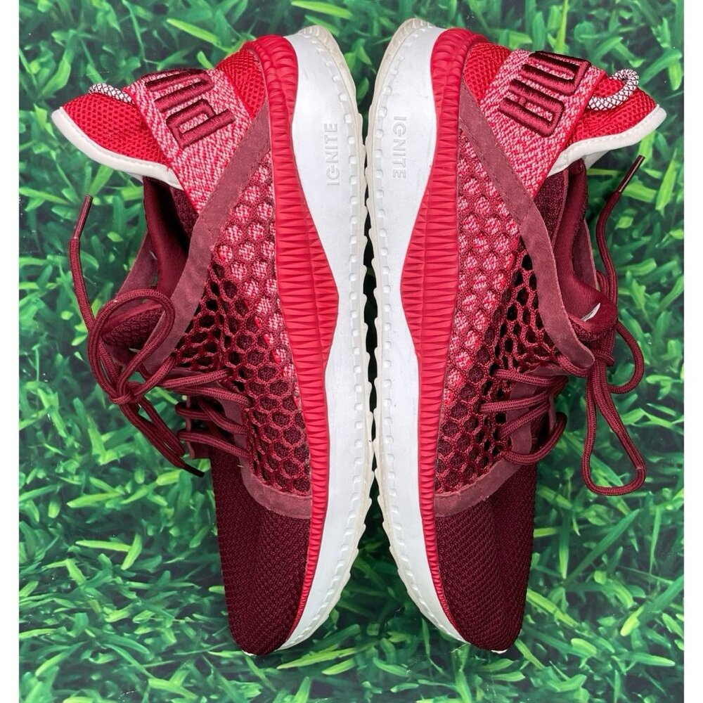 Puma Tsugi Netfit Mens Athletic Sports Sneaker Shoes Red White Size 10, 36462904